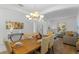 Dining room with a wood table, seating for six, and decor at 390 Miro Dr, Davenport, FL 33837