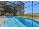 Backyard pool with lovely greenery and clear water at 390 Miro Dr, Davenport, FL 33837