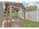 Wooden backyard gazebo at 477 Bohannon Blvd, Orlando, FL 32824