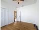 Bedroom with hardwood flooring and closet at 603 Deauville Ct, Kissimmee, FL 34758