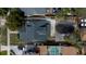 This aerial view showcases the home's layout, landscaping, and neighborhood at 627 N Hyer Ave, Orlando, FL 32803