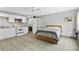Efficient studio apartment featuring a kitchenette and bed in an open layout at 627 N Hyer Ave, Orlando, FL 32803