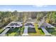 Aerial shot of well-maintained homes with manicured lawns in a serene neighborhood at 773 Marion Oaks Pass, Ocala, FL 34473