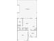 Floor plan showing the living room, kitchen, bedroom, and screened patio at 917 Carmillion Ct, Groveland, FL 34736