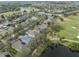 An aerial view of a neighborhood with a lake and golf course, showcasing the community at 1024 Harbor Hill St, Winter Garden, FL 34787