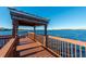 Picturesque lakeside wooden dock with seating, offering serene views of the water and horizon at 1024 Harbor Hill St, Winter Garden, FL 34787