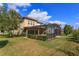 Private backyard with a screened-in pool area, ideal for outdoor enjoyment at 15672 Shorebird Ln, Winter Garden, FL 34787