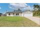 Charming single-story home with a well-manicured lawn, an attached two-car garage, and a welcoming front entrance at 1597 Lansfield Ave, Deltona, FL 32738