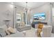 Elegant living room with comfortable seating, large windows, and stylish decor at 1763 Standing Rock Cir, Oakland, FL 34787