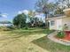 Expansive backyard with lush green lawn, mature trees, and partial fencing, perfect for outdoor enjoyment at 2031 Roseway Ave, Deltona, FL 32738