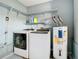 Functional laundry room with washer, dryer, and water heater, designed for efficiency at 2031 Roseway Ave, Deltona, FL 32738