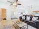 Inviting living room features a comfortable couch and a decorative coffee table with accent rug at 2031 Roseway Ave, Deltona, FL 32738