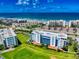 Stunning aerial view showcasing the building's proximity to the beach and beautiful ocean views at 5300 S Atlantic Ave # 6-206, New Smyrna Beach, FL 32169