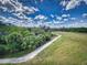 Scenic walking path winding through lush greenery on a sunny day with beautiful blue skies and fluffy white clouds at 5300 S Atlantic Ave # 6-206, New Smyrna Beach, FL 32169