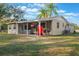 Inviting outdoor area with a covered patio, ideal for entertaining or enjoying the serene backyard view at 1456 Helena Ct, Deltona, FL 32725