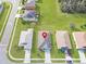 Bird's-eye view of home showing location within community and proximity to neighbors at 5590 Forest Ridge Dr, Winter Haven, FL 33881