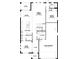 Layout of the first floor of the house, including kitchen, Gathering room, guest room, and 3-car garage at 6825 Yellow Warbler Bnd, St Cloud, FL 34773