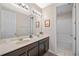 Bathroom featuring a double sink vanity, and shower/tub combo at 9030 Sunshine Ridge Loop, Kissimmee, FL 34747