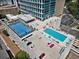 The rooftop boasts a pool, basketball court, and parking, perfect for recreation and convenience at 150 E Robinson St # 1214, Orlando, FL 32801