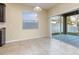 Eat-in kitchen and dining area that features access to a fenced backyard at 15174 Evergreen Oak, Winter Garden, FL 34787