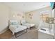 This bedroom is designed with two twin beds, a teepee, and princess decor at 2551 Dharma Cir, Kissimmee, FL 34746
