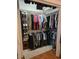 Well-organized walk-in closet with ample shelving and hanging space for clothing and accessories at 261 N Third St, Winter Springs, FL 32708