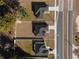Aerial view of a new construction home with a spacious yard, bordered in white at 325 Marion Oaks Trail, Ocala, FL 34473