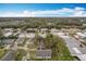 Expansive aerial view of a neighborhood with lush greenery and varied residential and commercial buildings under a partly cloudy sky at 333 Bahia Cir, Longwood, FL 32750