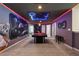 A Star Wars themed game room with a pool table and matching themed wall decorations at 4157 Lana Ave, Davenport, FL 33897