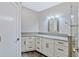 Bright bathroom with granite countertop vanity and shower at 8922 Bay Cove Ct, Orlando, FL 32819