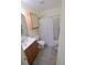 Bathroom featuring a vanity, toilet, and shower-tub combo with a white curtain at 974 Leeward Pl # 205, Altamonte Springs, FL 32714