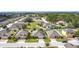 Scenic aerial shot of a suburban neighborhood featuring orderly houses and manicured lawns at 123 Vitoria Rd, Davenport, FL 33837