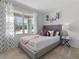 A bedroom, designed with a basketball theme, is bright and cheerful at 1251 Big Bass Dr, Ormond Beach, FL 32174