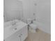 Bright bathroom with tub and shower, plus single vanity at 1727 Winter Green Blvd, Winter Park, FL 32792