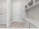 Convenient mud room with built-in storage and bench seating at 18955 Rawson St, Orlando, FL 32827