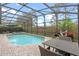 Relaxing screened-in pool and patio area perfect for outdoor lounging, and a private backyard at 448 Douglas Edward Dr, Ocoee, FL 34761