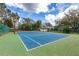 Brightly lit community tennis court on a sunny day perfect for neighborhood matches and activities at 644 Strihal Loop, Oakland, FL 34787