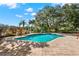 In-ground swimming pool, surrounded by brick pavers, with beautiful landscaping at 7496 Lake Marsha Dr, Orlando, FL 32819