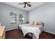 Bedroom with a neutral palette, carpeted floor, and a ceiling fan at 814 Kazaros Cir, Ocoee, FL 34761