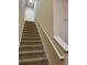 Carpeted stairway with white railing leading to the upper level of the home; a practical and safe design at 8237 Serenity Spring Dr # 2605, Windermere, FL 34786