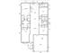 Detailed floor plan showcasing the layout of the entire home, including the garage, bedrooms, and living areas at 1012 India Ave, Haines City, FL 33844