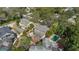 Aerial view of property showcasing the backyard, pool, and surrounding landscape at 1508 Delaney Ave, Orlando, FL 32806