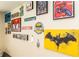 Wall decor of superhero images at 2483 Dubai St, Kissimmee, FL 34747