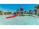 Vibrant water park with slides, a splash bucket, and poolside seating, promising a fun-filled day for all ages at 2483 Dubai St, Kissimmee, FL 34747