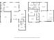 Detailed floor plan showcasing layout of rooms and dimensions of a two-story home at 3819 Breckinridge Ln, Clermont, FL 34711