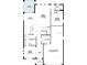 Floorplan of a house with three car garage, guest room, Gathering room and kitchen at 5096 Shady Pines Dr, St Cloud, FL 34772