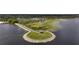 Scenic aerial view of waterfront community with green spaces and access to marina at 5335 Canoe Creek Rd, St Cloud, FL 34772