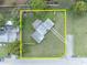 Aerial view of property showing the general layout of the lot and the proximity to the street at 5844 Bamboo Dr, Orlando, FL 32807