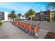 Row of rental bikes outside the community's Canvas Restaurant and LP Fit fitness center at 8266 Tavistock Lakes Blvd, Orlando, FL 32827