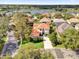 A stunning aerial view of the house, highlighting its beautiful landscaping at 1246 Pallister Ln, Lake Mary, FL 32746